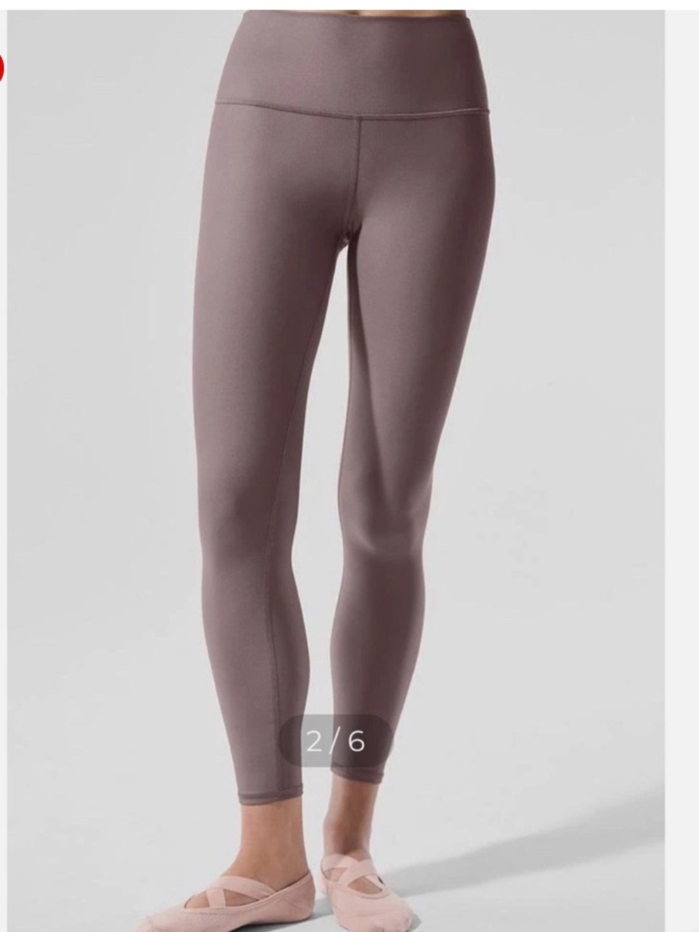 ALO Yoga 7/8 High-Waist Leggings in brow  size S activewear